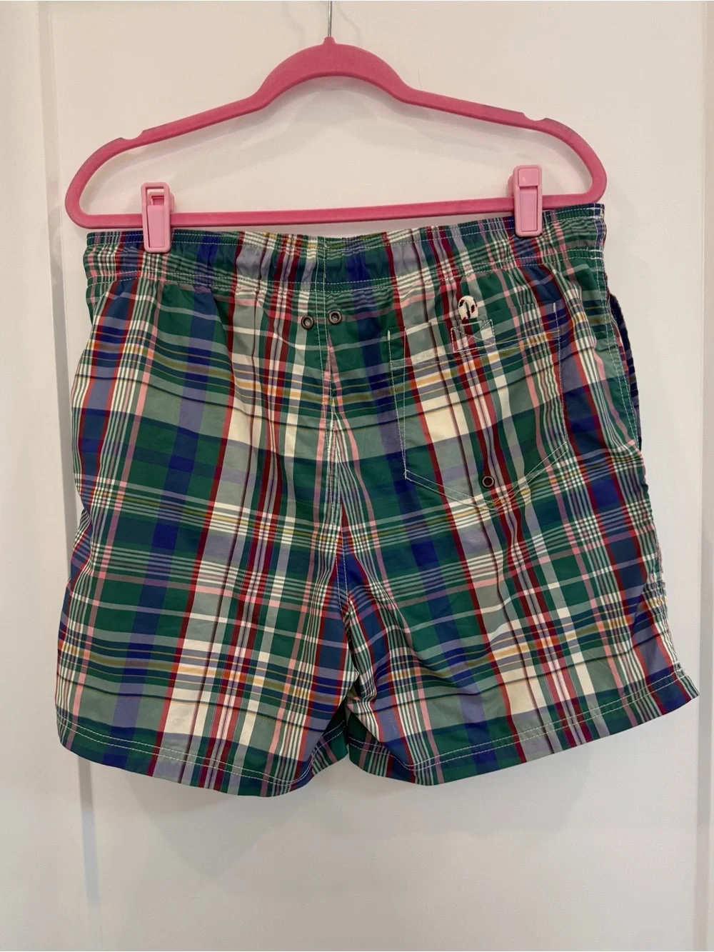 NWOT Lands' End Men's Plaid Swim Shorts M / 32-34